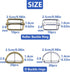 60 Pieces Silver and Brown Metal Buckles Ring with 40 Pieces Slide Buckles and 20 Pieces D-rings for Handbag Pet Collar Sewing or DIY Craft Ideas ...