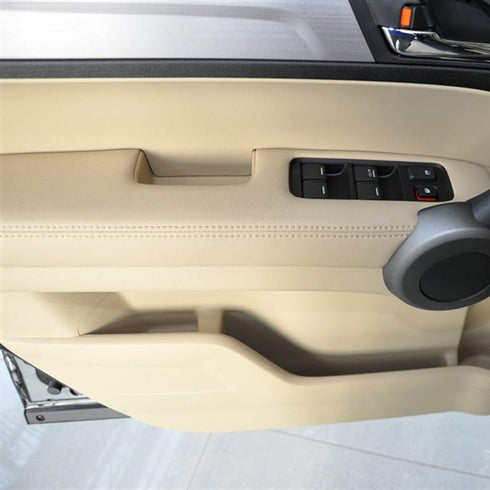 2pcs (1Pair) Microfiber Leather Front Door Panels Armrest Cover Replacement for Honda Cr-V CRV 2007-2012 (Leather Only) Beige Tan...