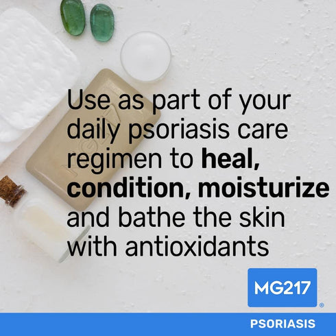MG217 Psoriasis Dead Sea Exfoliating Bar Soap, Heal & Condition with Dead Sea Salt, Bee Propolis, Vitamin D3 for Psoriasis Skincare, 5oz...