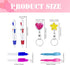 6PCS Heart Glitter Nurse Badge Reel Pen Kit, Mini Highlighter, Permanent Marker, Ballpoint Pen, Retractable Keychain Nurse Badge Holder Accessorie...