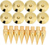 8 Pairs 6 x 36mm Copper Speaker Spike Pad Kit, Speaker Spike Isolation Stand with Base Pad Feet Mat for for Speaker, Amplifier, CD DVD Player, Tur...
