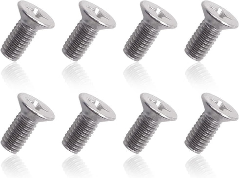 8PCS Stainless Steel Retaining Screws for Front and Rear, Stainless Steel Brake Disc Rotor Screws, 936-000-601-40-H, Compatible with Acura, Honda,...