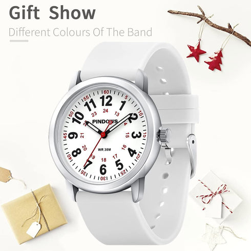 Women Watch for Nurse Watch Medical Professionals,Unisex Men Watch for Women Teenagers,Silicone Band(Gift Different Color Band),Luminous Resistant...