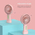 IPOW Mini Handheld Fan Personal Portable Fan 3 Speed Adjustable Angle Removable Base Lanyard USB Recharging Battery Operated Small Desk Cooling Fa...