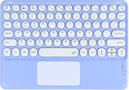 Bluetooth Keyboard, 10-inch Wireless Bluetooth Keyboard with Touchpad for iPad Ultra-Slim Small Portable Rechargeable Keyboard for iPad iPhone Tab...