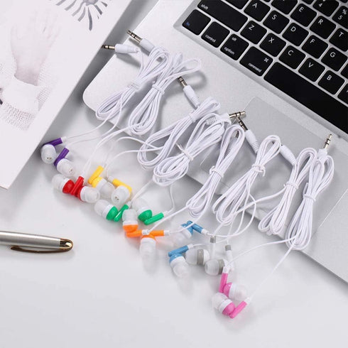 24 Pack Kids Earbuds Wired Ear Buds Classroom corded Headphones Set Learning Earphones with microphone school Student headset Bulk for computer La...