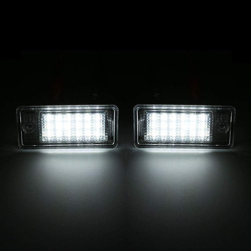Gempro License Plate Lights LED Tag Lamps for Audi A3 S3 A4 S4 A6 S6 A8 S8 Q7 RS4 License Number Plate Lamps, 6000K Xenon White, 2 Packs...