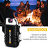LcFun Waterproof Electric Lighter Windproof Dual Arc USB Rechargeable Flameless Plasma Lighters for Camping Hiking Survival Tactical Gear Gifts fo...
