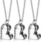 VNOX Heart Urn Necklace for Ashes - Memorial Cremation Jewelry for Ashes,Forever in My Heart Urn Locket for Ashes Stainless Steel Urns Pendant Kee...