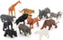 Fantarea 12 PCS Realistic Wild Life Jungle Animal Figures Model Lion Tiger Bear Elephant Desktop Ornament Collection Party Playset Favors Supplies...