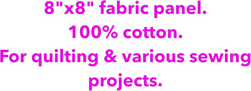 Fabric Panel 8"x8" Hummingbird 100% Cotton Quilting Panel Square AM1501...