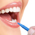 ewinever 50 Count Interdental Brush,Toothpick Tooth Flossing Head Oral Dental Hygiene Brush, Tooth Cleaning Tool (Red+Blue)...