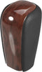 Automatic Transmission Gear Shift Knob Red Wood Patten for Toyota Land Cruiser Prado 2009-2017 Plastic Punched Leather Brown...