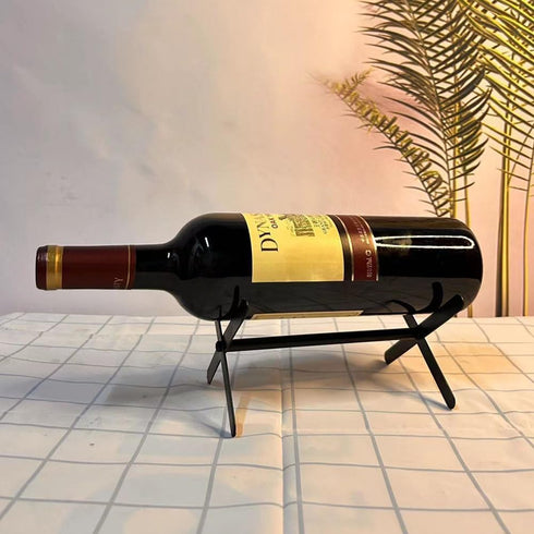 kaileyouxiangongsi Wine Bottle Holder- Countertop Wine Rack - Wine Holder for Wine Storage - Metal Wine Rack - Wine Racks Countertop - Small Wine ...