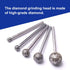 Atoplee Diamond Grinding Bit 36# Diamond Mounted Point Coated Course Burrs Set Fits Rotary Tools,Diamond Tools Set for Jewelry,Glass,Stone,Ceramic...