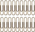 Rurili 50 Pieces 50 mm Metal Paper Clips for Office School and Personal Use (Bronze)...