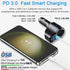 4 in 1 USB C Car Charger, 168W Multi USB Cigarette Lighter Adapter, Socket Splitter with 3 USB Ports, 12V/24V Dual USB Type C PD Fast Car Charger ...