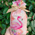 Elwish 24pcs Flamingo Treat Bags - Plastic Drawstring Candy Goodies Gift Wrapping for Birthday Party, Wedding, Baby & Bridal Showers...