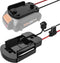 Power Wheel Adapter with Fuse & Switch, Secure Battery Adapter for WORX 20V PowerShare Lithium Battery, with 12 Gauge Wire,Good Power Convertor fo...