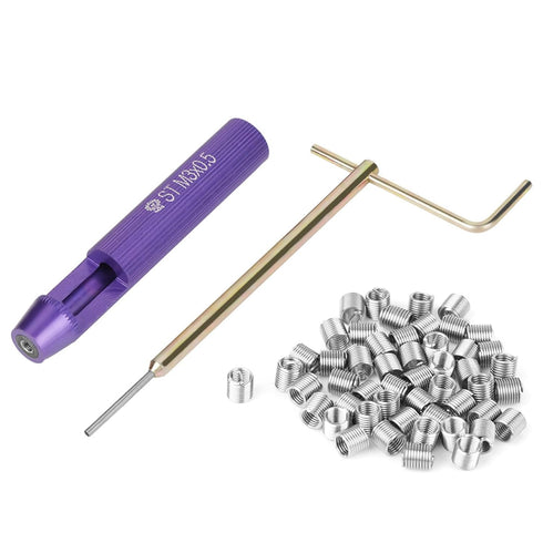 50pcs Thread Repair Installation Kit Stainless Steel Helicoil Type Set (M3 x 2D)...