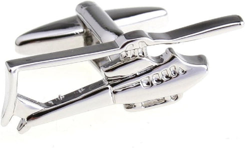Helicopter Huey Pair Cufflinks in a Presentation Gift Box & Polishing Cloth...