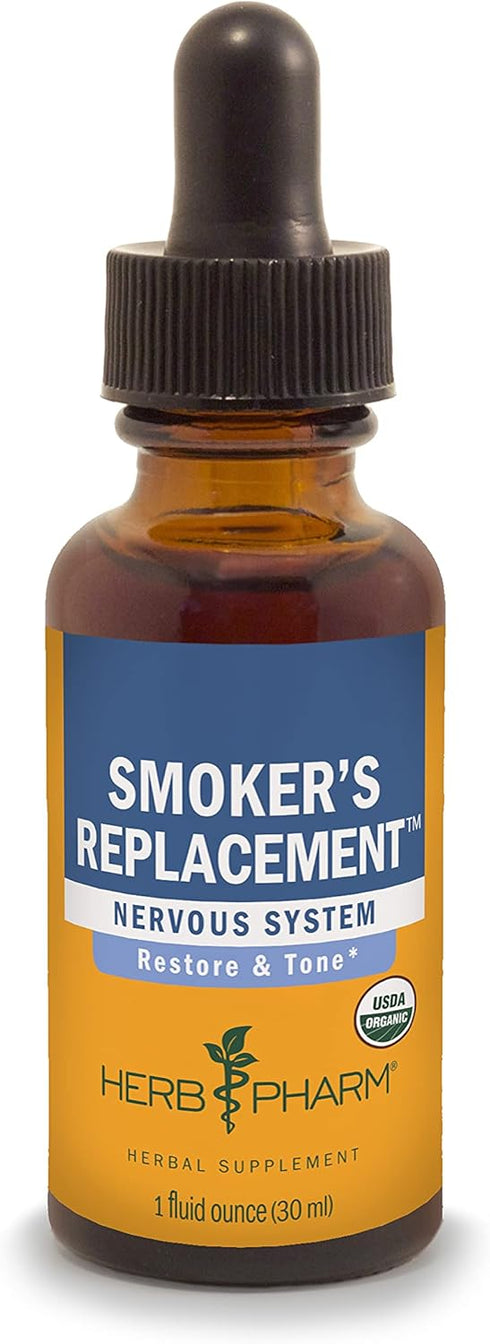 Herb Pharm Smoker's Replacement Liquid Herbal Formula for Nervous System Support - 1 Ounce...
