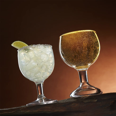G.E.T. GOB-20-1-SAN-CL-EC Shatterproof Heavy-Duty Plastic Margarita Beer Schooner...