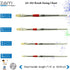ZEM Brush Chungking Deluxe White Hog Bristle Interlocked Flat Artist Brush Set Sizes 2,4,6,8...