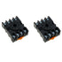 2PCS 11 Pin Electromagnetic Relay Base Black Plastic PF113A Socket Base Compatible with JQX-10F/2Z and JTX-2C and JMK2P-I Relays...
