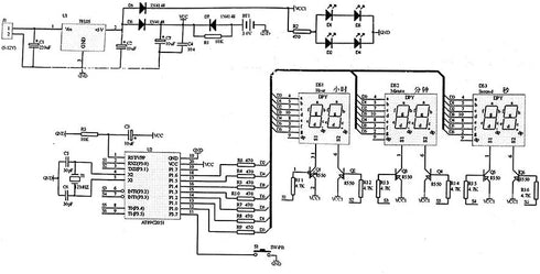 Digital LED Electronic Clock DIY Kits PCB Practice Learning Board AT89C2051 and Components DC 9V - 12V (6 Bits Digital)......