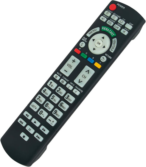 New N2QAYB000486 Replaced Remote fit for Panasonic LCD TV TC-P50VT20 TC-P58VT25 TC-P42G25 TC-P46G25 TC-46PGT24 TC-P50G20 TC-P50G25 TC-P50GT25 P50V...