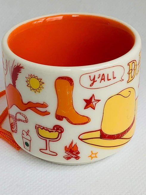 Starbucks DALLAS BEEN THERE SERIES ACROSS THE GLOBE COLLECTION ORNAMENT Ceramic Demitasse Mug, 2 Fl Oz...