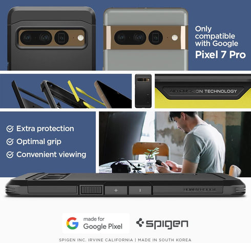 Spigen Tough Armor Case Compatible with Google Pixel 7 Pro - Black......