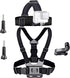 VVHOOY Action Camera Accessories Head Strap Mount Chest Harness Compatible with AKASO EK7000 Brave 4 Brave 7 LE V50X Native/GoPro HERO 13 12 11 10...