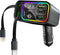 4-in-1 Retractable Car Charger - 90W Fast Car Phone Charger with Dual Retractable Cables (USB-C & iOS) and USB Ports, Compatible with iPhone 15/14...