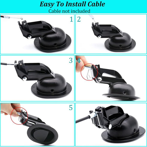 2Pcs Universal Heavy-Duty Metal Sofa Chair Recliner Release Pull Handles Replacement Parts, Fits Ashley, Lazy Boy and Most Recliner Brand, Recline...