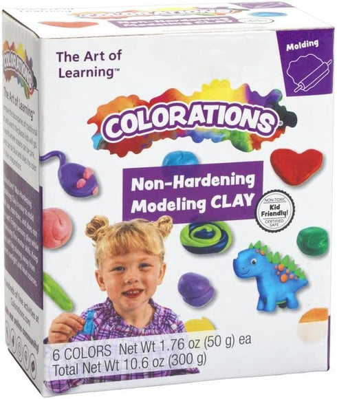 Non-Hardening Clay - Set of 6, Smooth,...