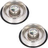Iconic Pet Set of 2 Stainless Steel Anti-Skid Slow Feed Bowls for Small Dogs (12 oz) - Ideal for Food and Water, Durable Design with Raised Center...
