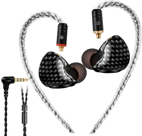 in-Ear Monitors in Ear Headphone Earbuds Wired Earphone Dual Drivers Headphone with MMCX Detachable Cables,Noise-Isolating Comfort Earbud for Musi...