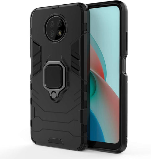Case for Xiaomi Redmi Note 9 5G Case Cover,Bracket Shell Case for Xiaomi Redmi Note 9 5G M2007J22C Case Black...