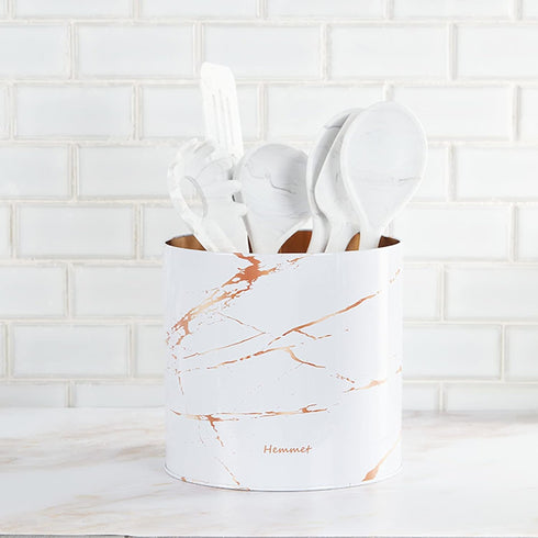 Kitchen Essentials Kitchen Utensil Holder for Countertop Organizer 6.5? Large Cooking Utensil Crock Farmhouse Utensil Caddy Modern Home Décor Big ...