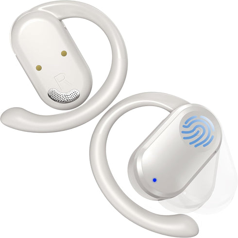 Open Ear Headphones, Bluetooth 5.3 Wireless Earbuds with Earhooks, 120° Rotation Angle Adjustment, 36 Hours Playtime, 1.5 Hours Fast Charging, Swe...