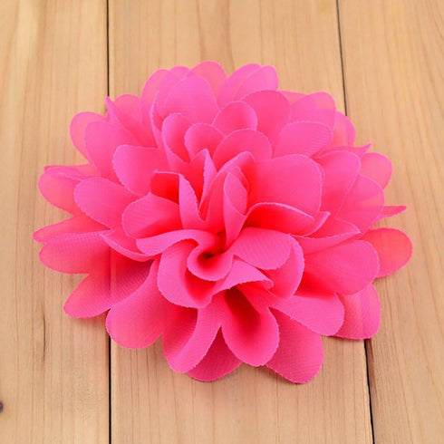 Fodattm 30PCS Women 30 Solid Colours 4" Chiffon Fabric Flowers DIY Flower Headbands Decorative Wedding Flowers...