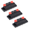 uxcell® 3pcs 4 Way Jack Socket Spring Push Release Connector Speaker Terminal Strip Block...