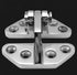 Ship RV accessories Yacht hardware Marine Hatch Hinge Heavy Duty Long Reach 316 Marine Grade Stainless Steel Hinge with Removable Pin 2.75" x 2.6"...