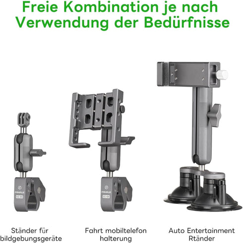 FANAUE Double Socket Arm Compatible with B Size 1" Ball Components for RAM Mounts (Long Arm)...