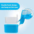 Denture Cup Dental Retainer Case Cleaning with Strainer Basket, Orthodontic Bath Box Mouthguard Storage Soaking Holder - Leak Proof and Lid Waterp...