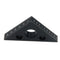 T Tulead Carpenter Square Triangle Ruler Aluminum Alloy Woodworking Ruler 45 Degree Woodworking Square Measurement Tool Black...