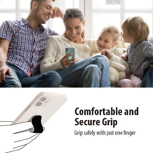 Momostick Flatstick, Cell Phone Finger Grip Strap Holder for Hand, Cell Phone Stand, New Slim Finger Loop Selfie Grip Compatible with Most Smartph...