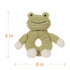 Apricot Lamb Baby Frog Soft Rattle Toy, Plush Stuffed Animal for Newborn Soft Hand Grip Shaker Over 0 Months (Frog, 6 Inches)...